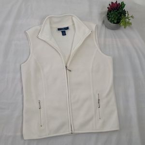 Karen Scott white vest sz PS